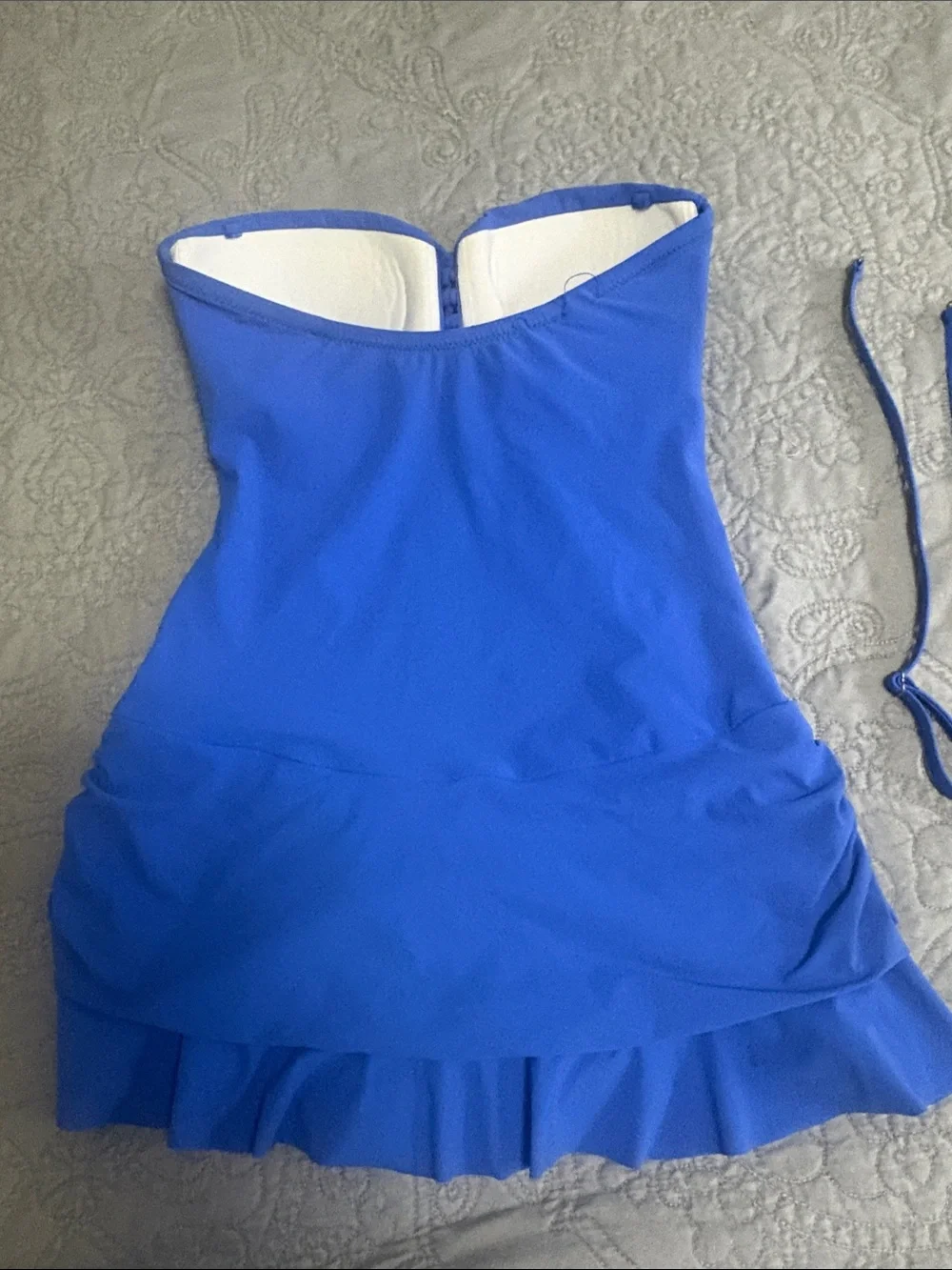 Spanx Style One-Piece Ruffled Swim Dress